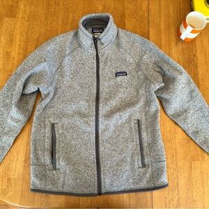 Patagonia Gray Full-Zip Fleece Jacket